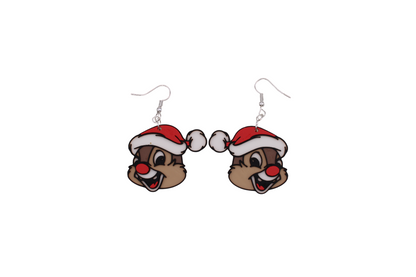 Chip and Dale Christmas Earrings