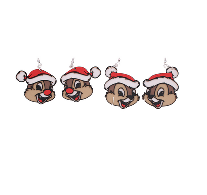 Chip and Dale Christmas Earrings