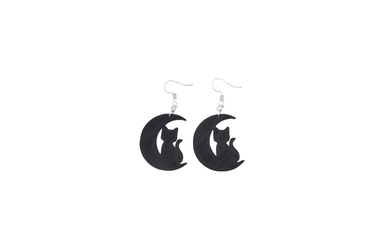 Cats, Owls and a Wolf Earrings