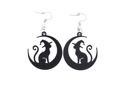 Cats, Owls and a Wolf Earrings