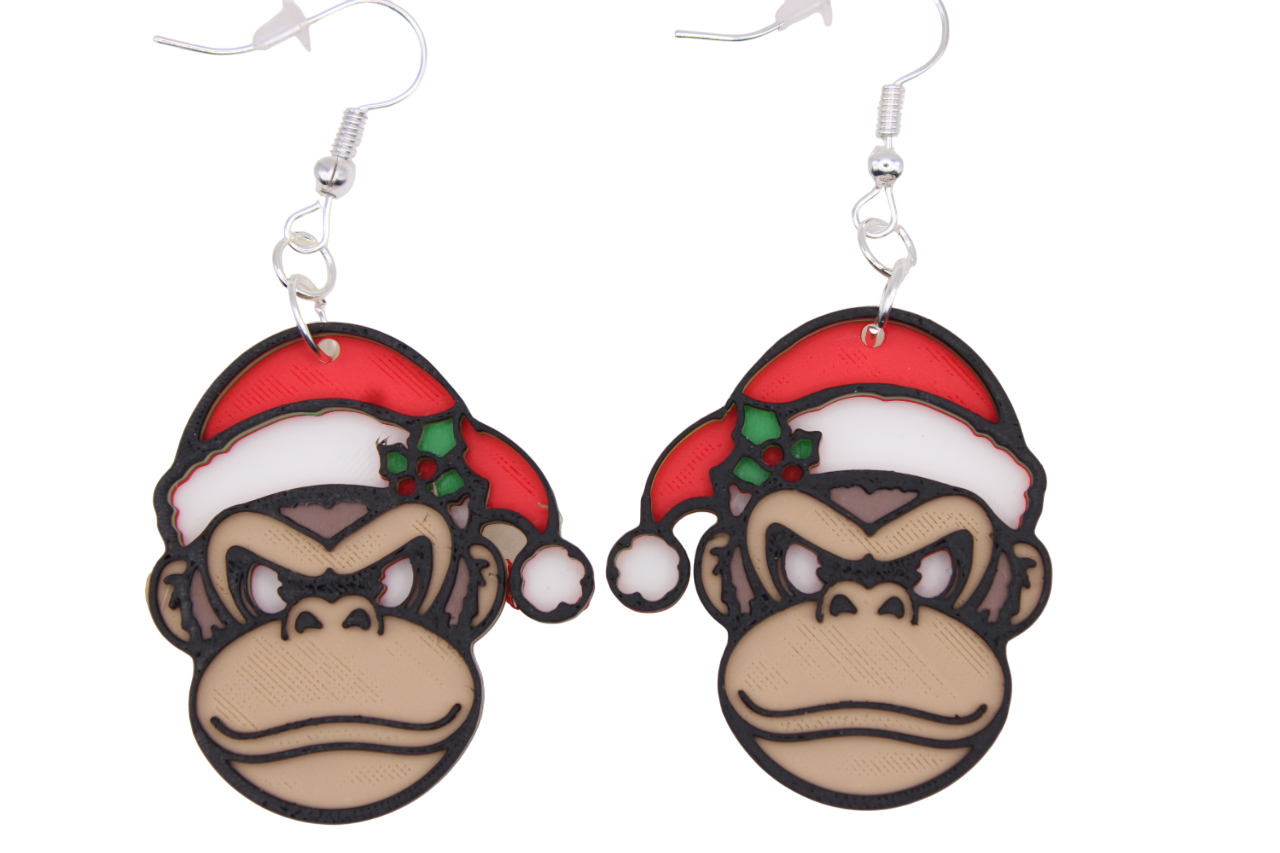 Gamer Christmas Earrings