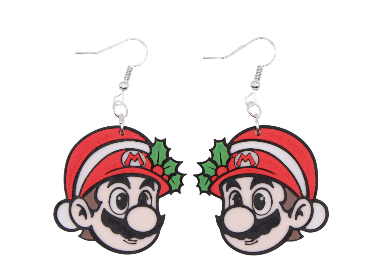 Gamer Christmas Earrings