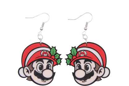 Gamer Christmas Earrings