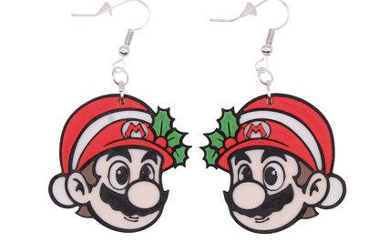 Gamer Christmas Earrings