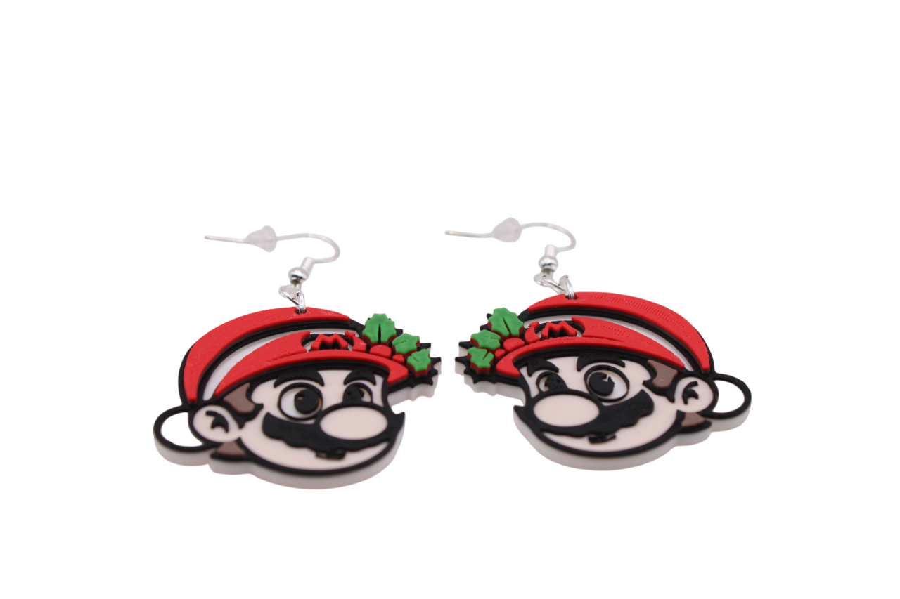 Gamer Christmas Earrings