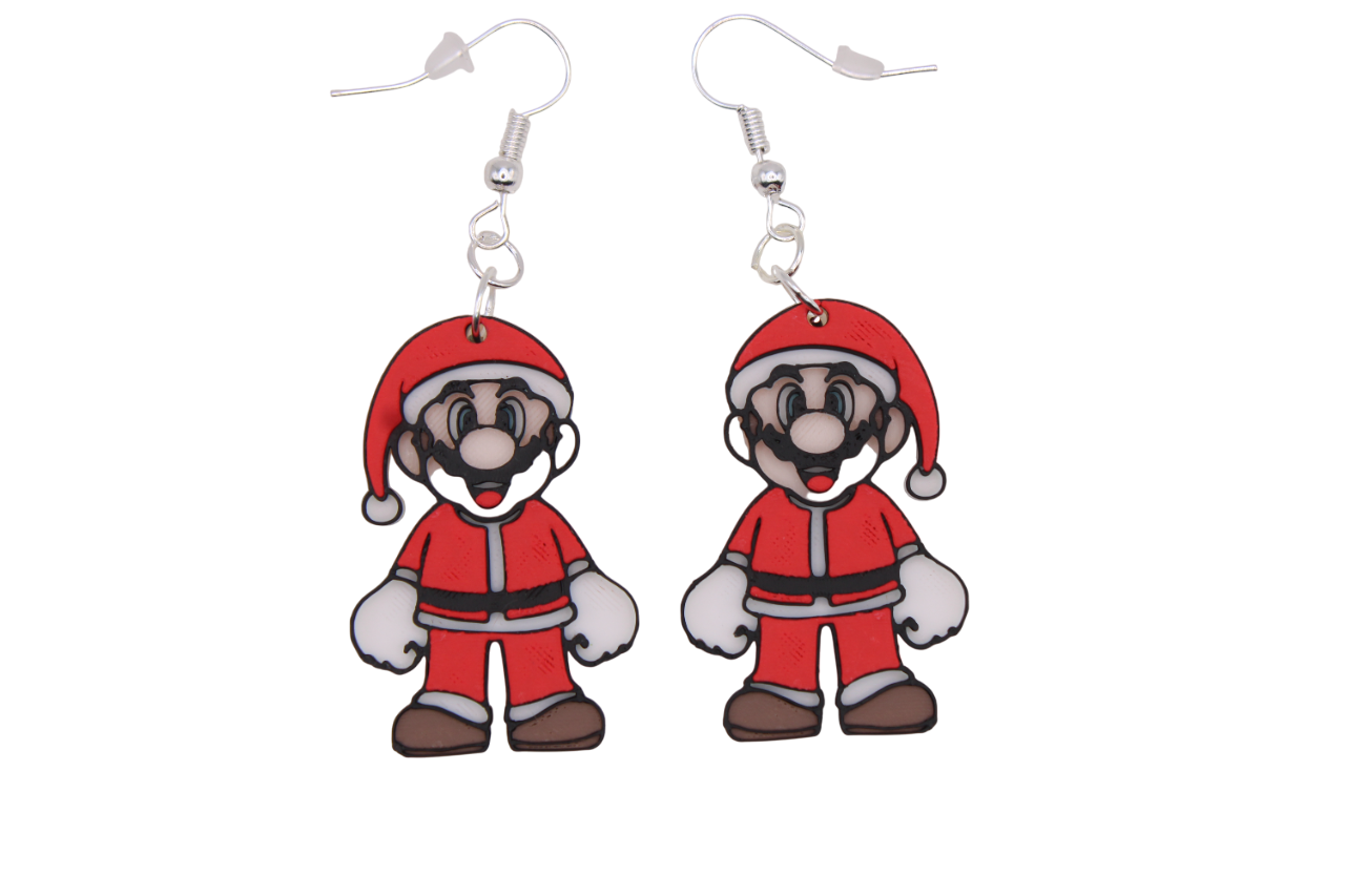 Gamer Christmas Earrings