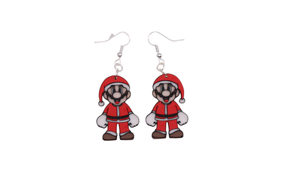 Gamer Christmas Earrings