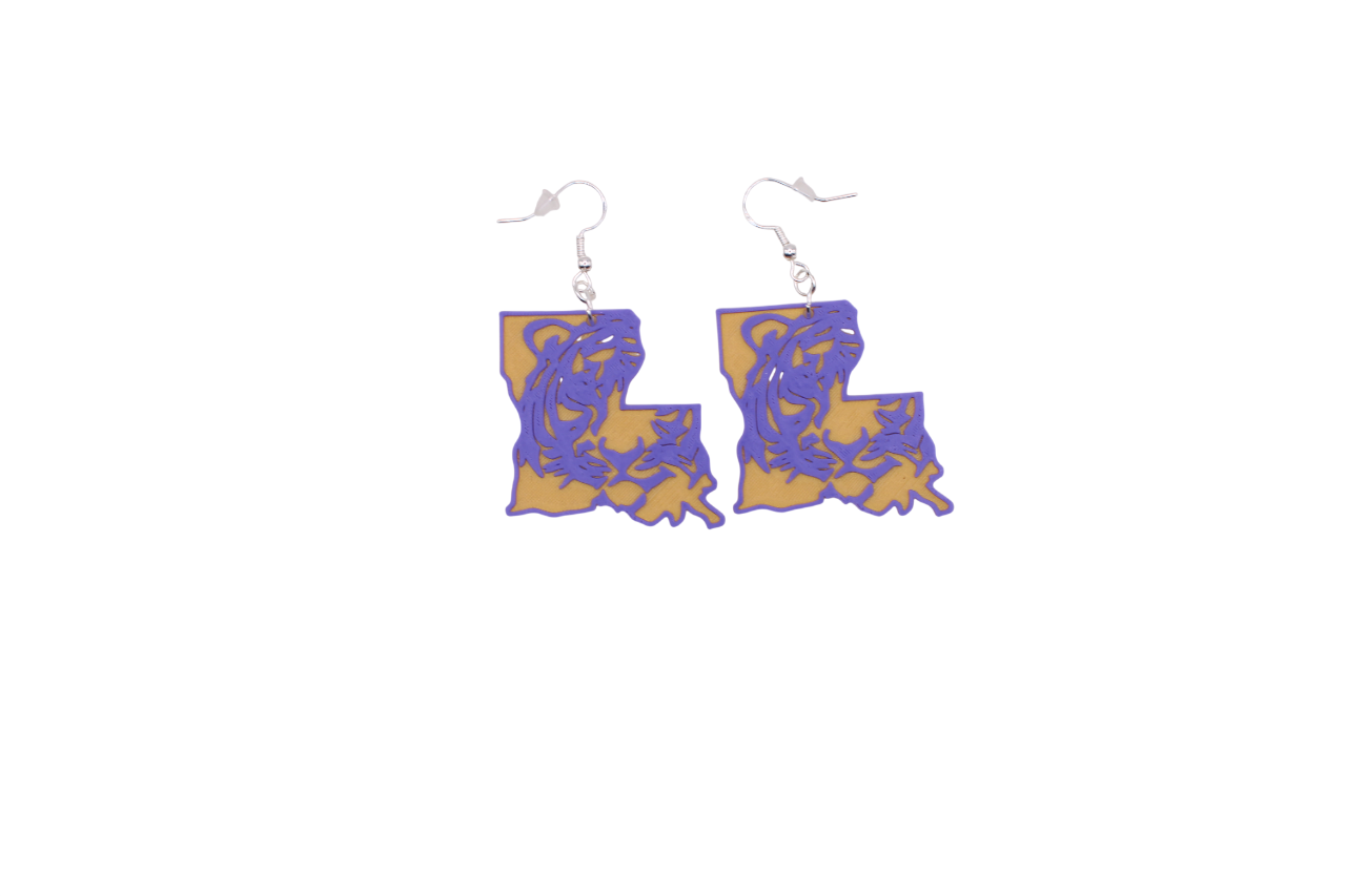 LSU Earrings - Louisiana State University