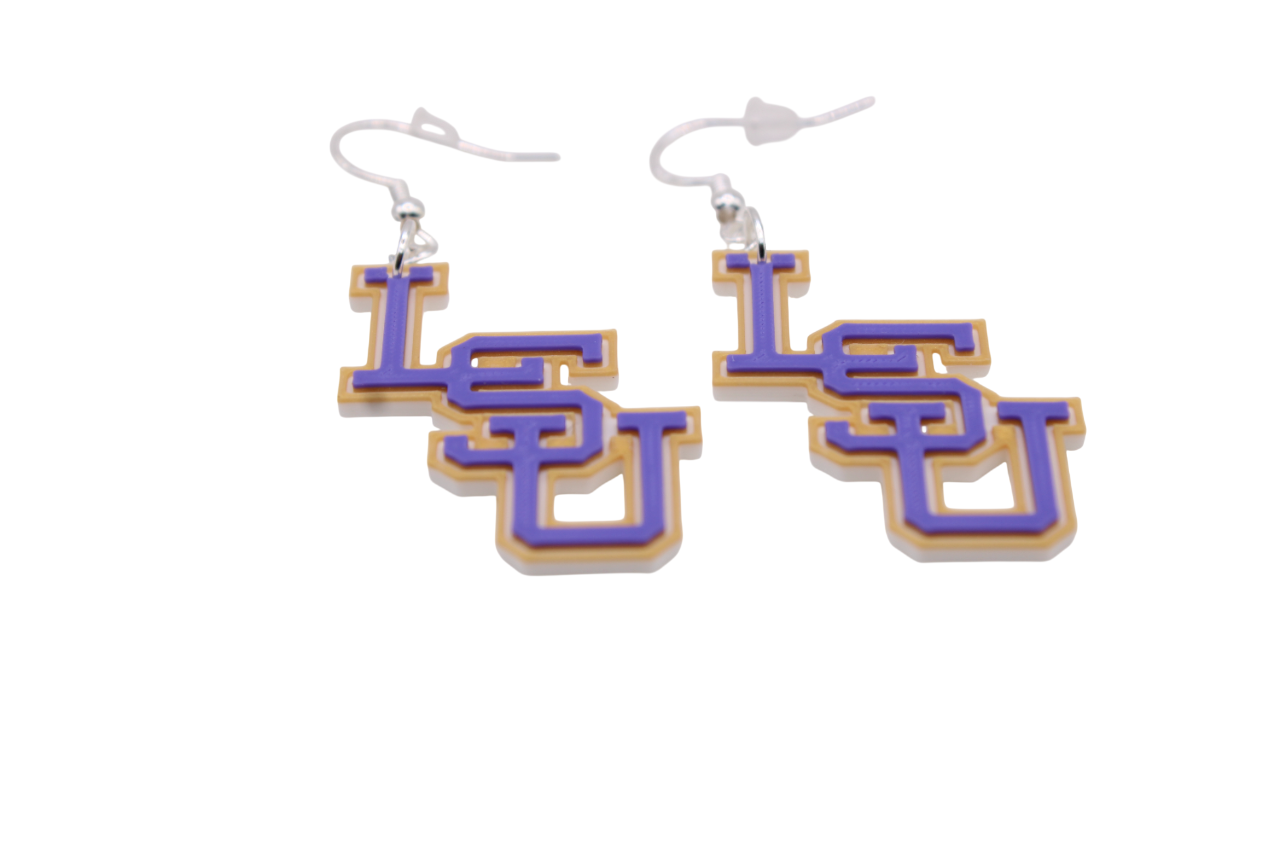 LSU Earrings - Louisiana State University