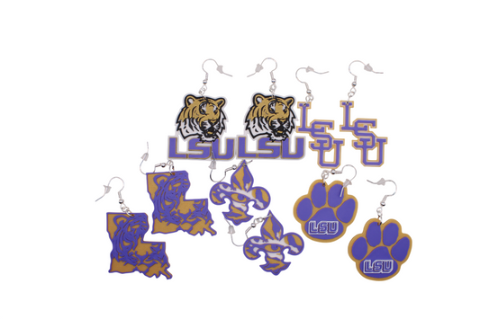 LSU Earrings - Louisiana State University