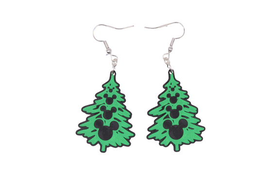 Mickey Christmas Tree Earrings