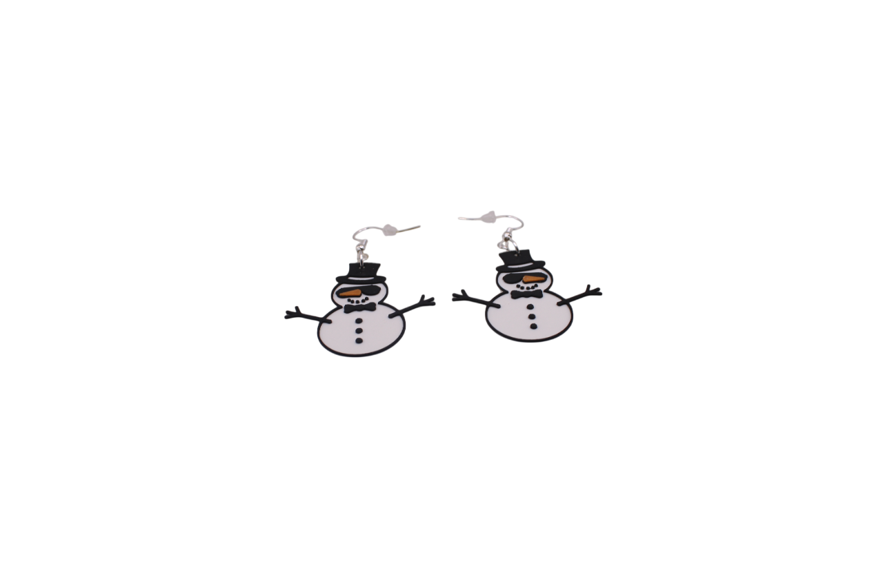 Snowman and Yeti Earrings