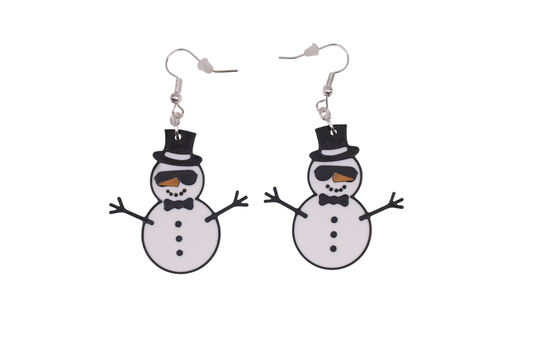Snowman and Yeti Earrings