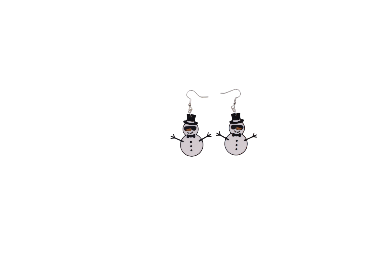 Snowman and Yeti Earrings