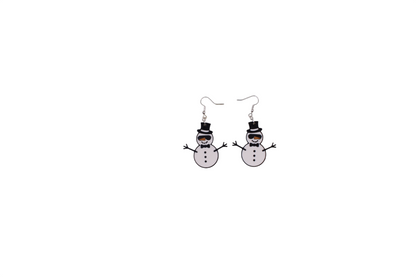 Snowman and Yeti Earrings