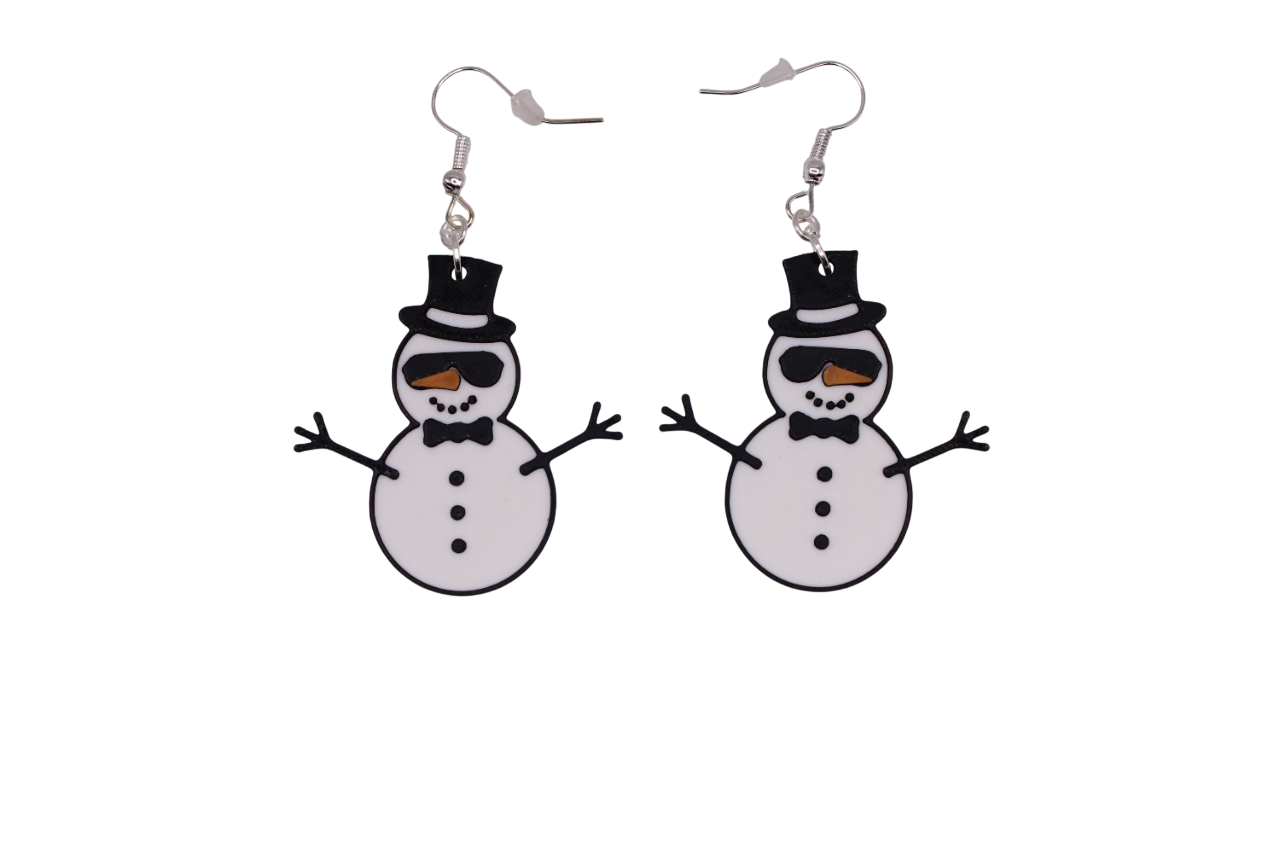 Snowman and Yeti Earrings