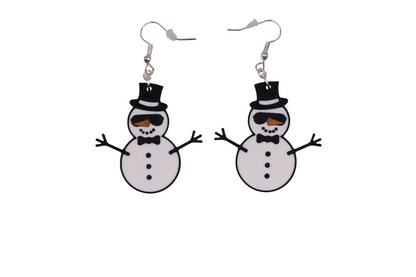 Snowman and Yeti Earrings