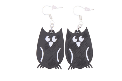 Cats, Owls and a Wolf Earrings