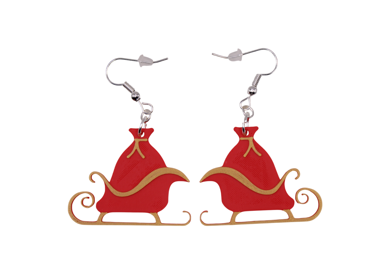 Present and Sleigh Earrings