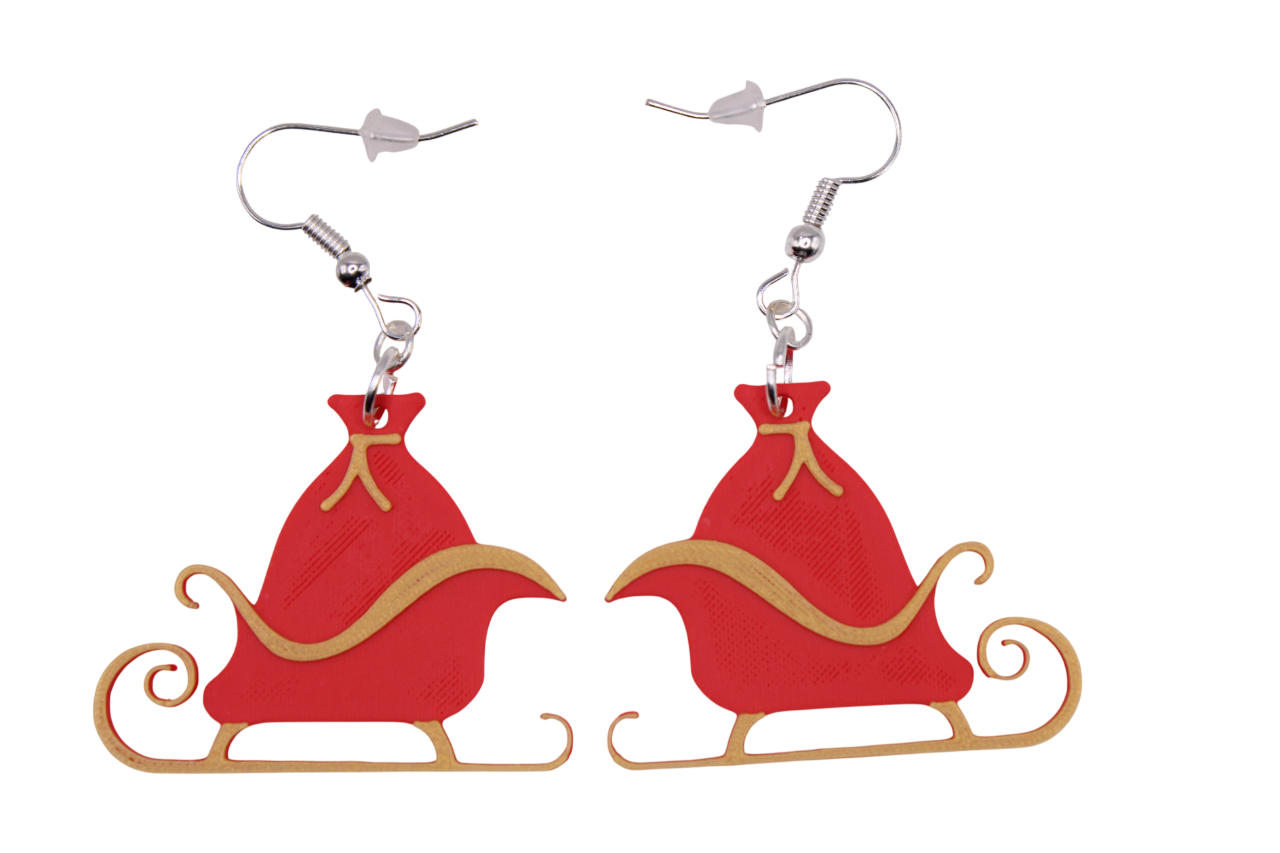 Present and Sleigh Earrings