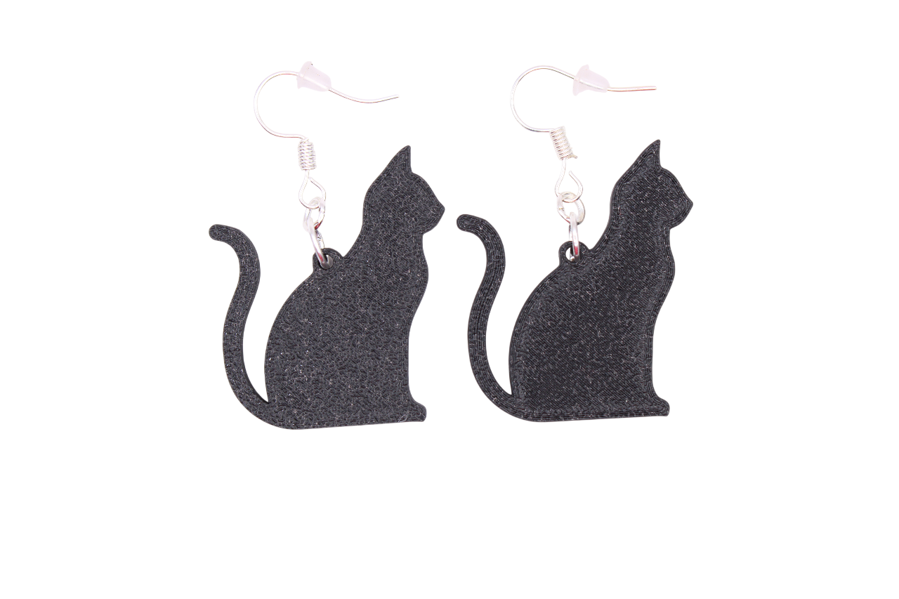 Celestial Creatures Earrings - Cats, Owls, and Moons