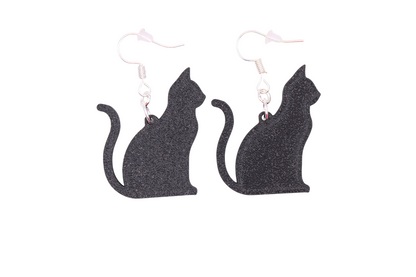 Celestial Creatures Earrings - Cats, Owls, and Moons