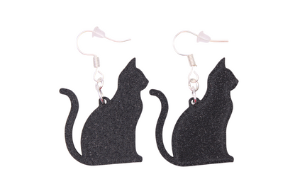 Celestial Creatures Earrings - Cats, Owls, and Moons