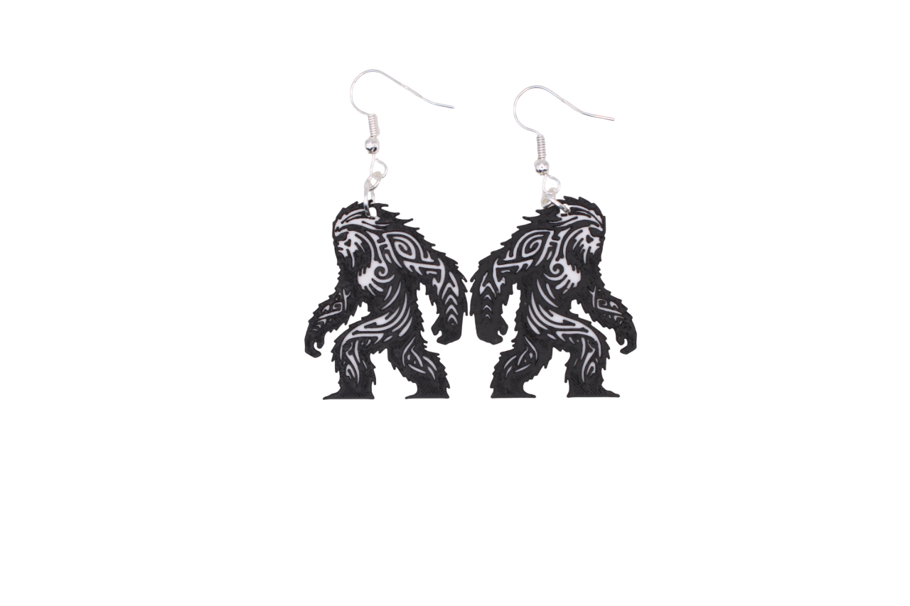 Snowman and Yeti Earrings