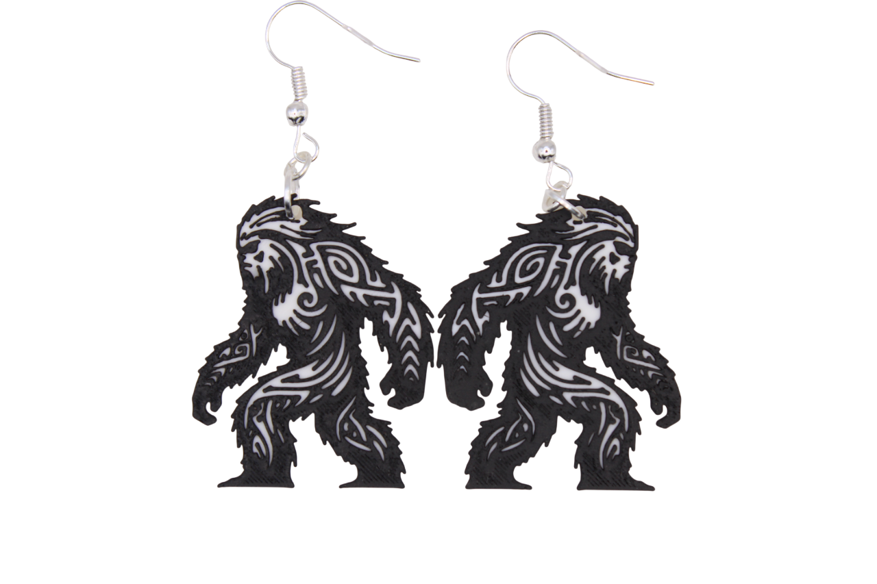 Snowman and Yeti Earrings