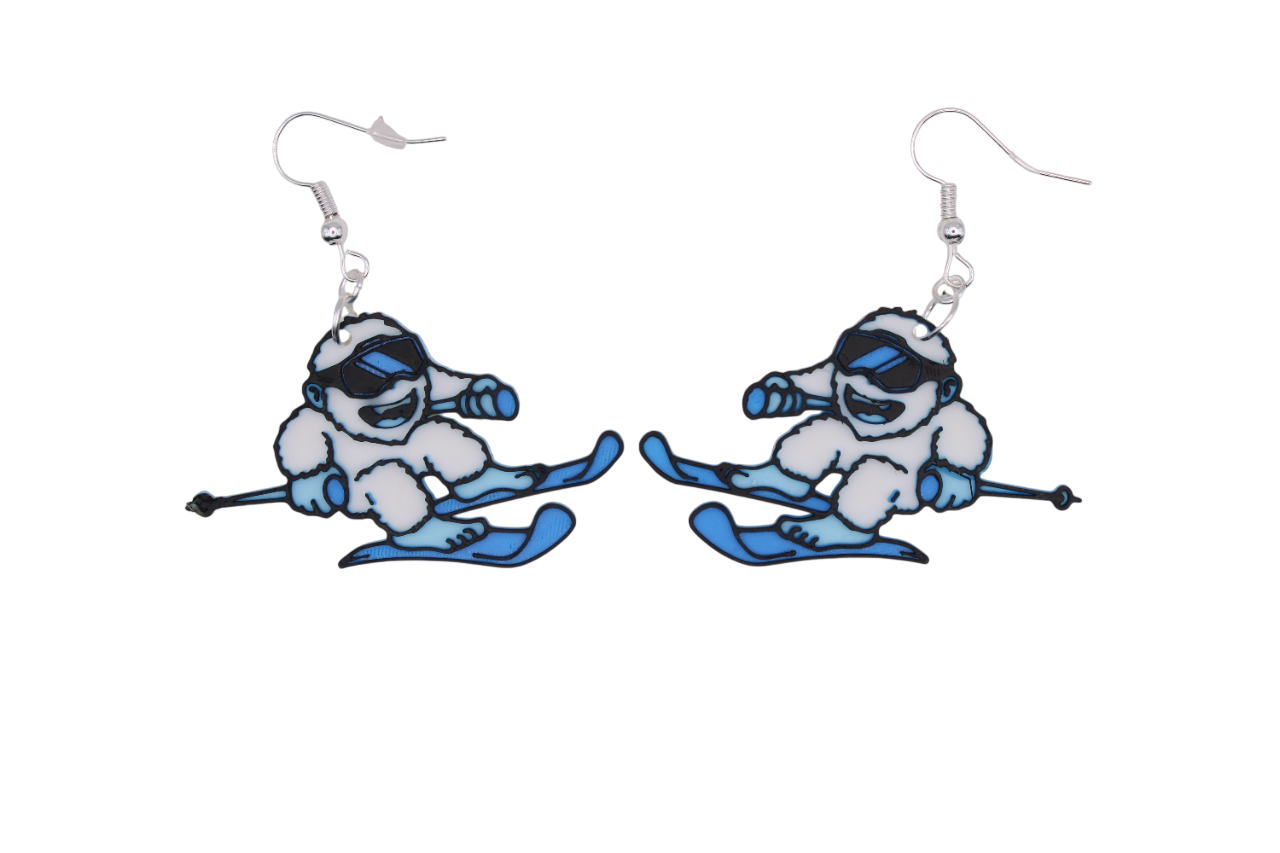Snowman and Yeti Earrings