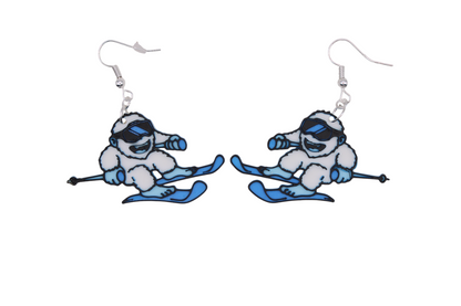 Snowman and Yeti Earrings