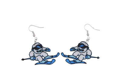 Snowman and Yeti Earrings