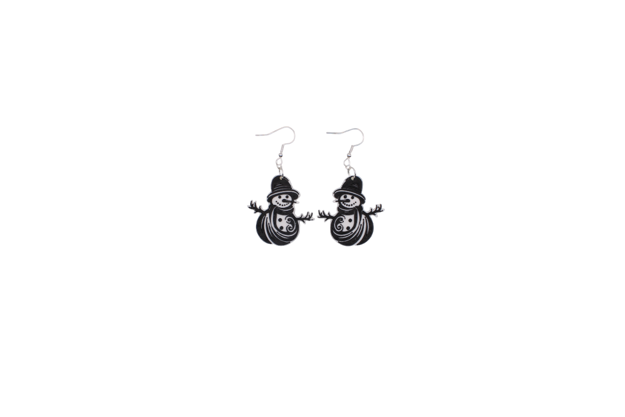 Snowman and Yeti Earrings
