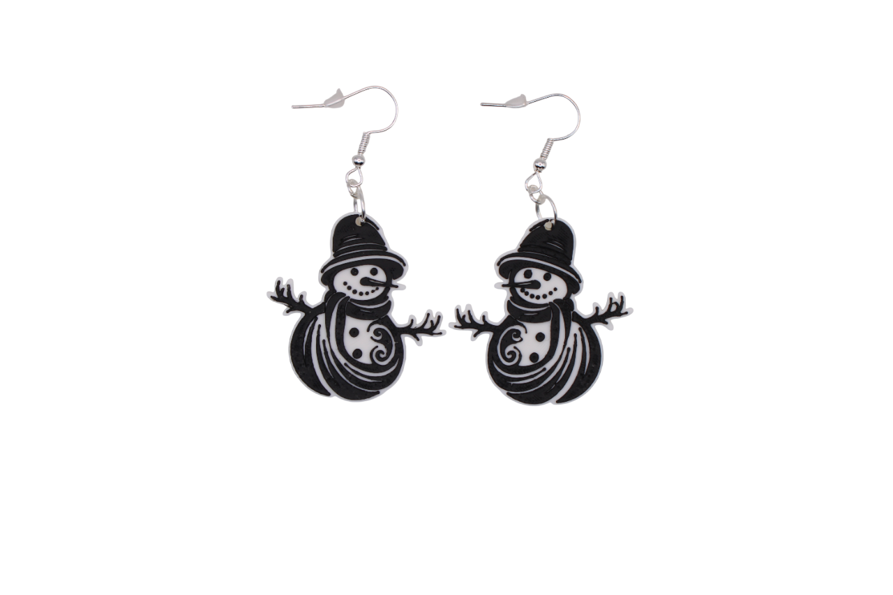 Snowman and Yeti Earrings