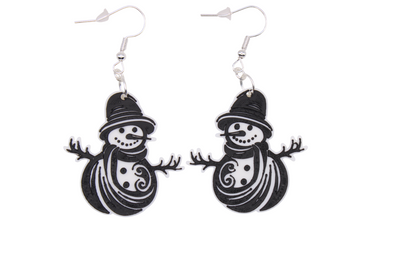 Snowman and Yeti Earrings