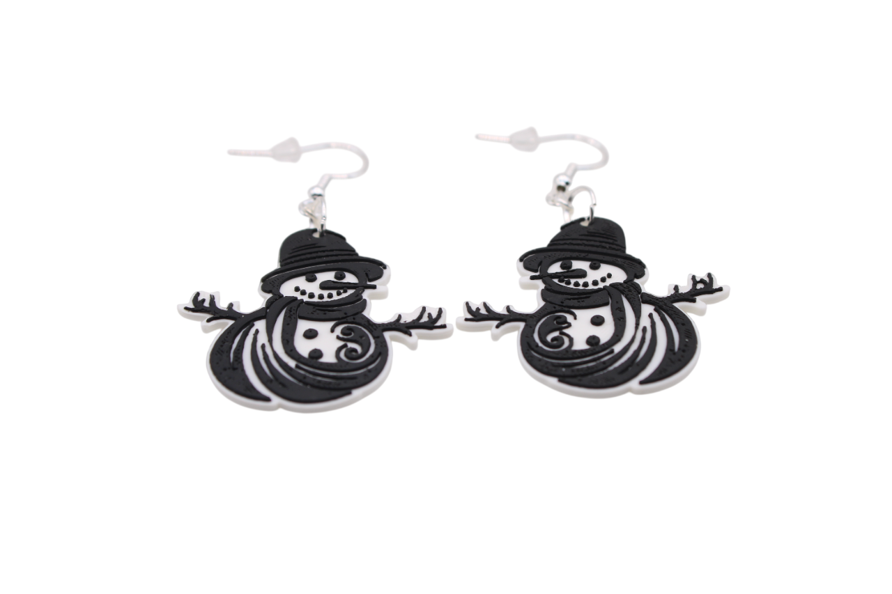 Snowman and Yeti Earrings
