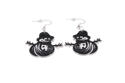 Snowman and Yeti Earrings