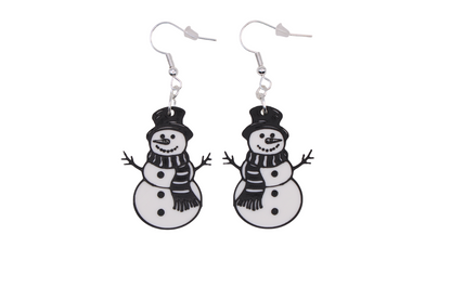 Snowman and Yeti Earrings