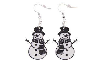 Snowman and Yeti Earrings