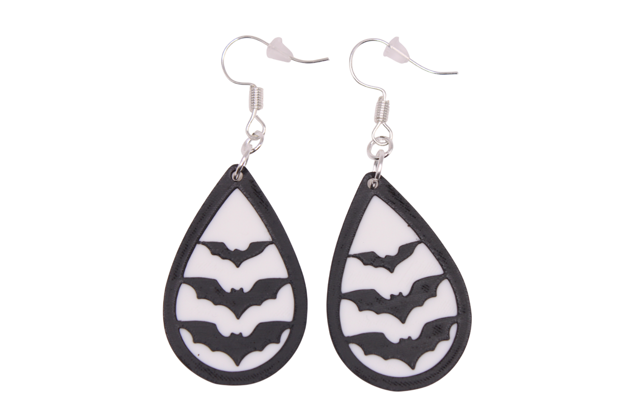 Bat Teardrop Earrings