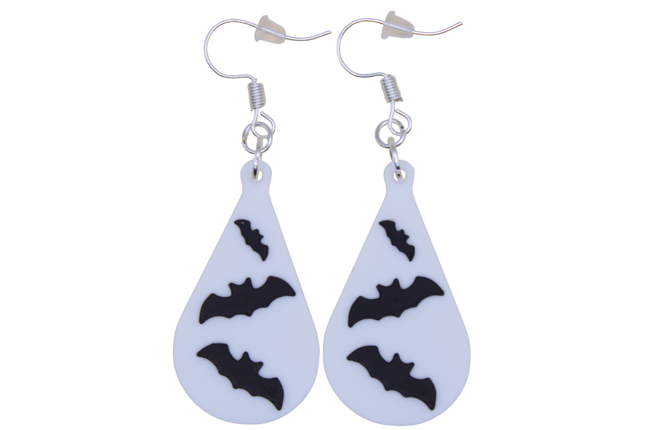 Bat Teardrop Earrings