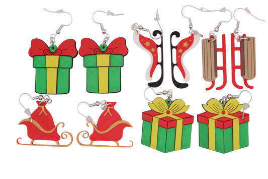Present and Sleigh Earrings