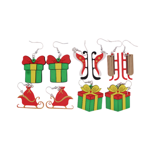 Present and Sleigh Earrings