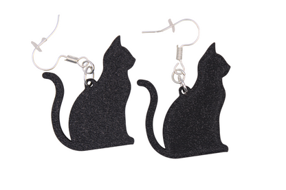 Celestial Creatures Earrings - Cats, Owls, and Moons