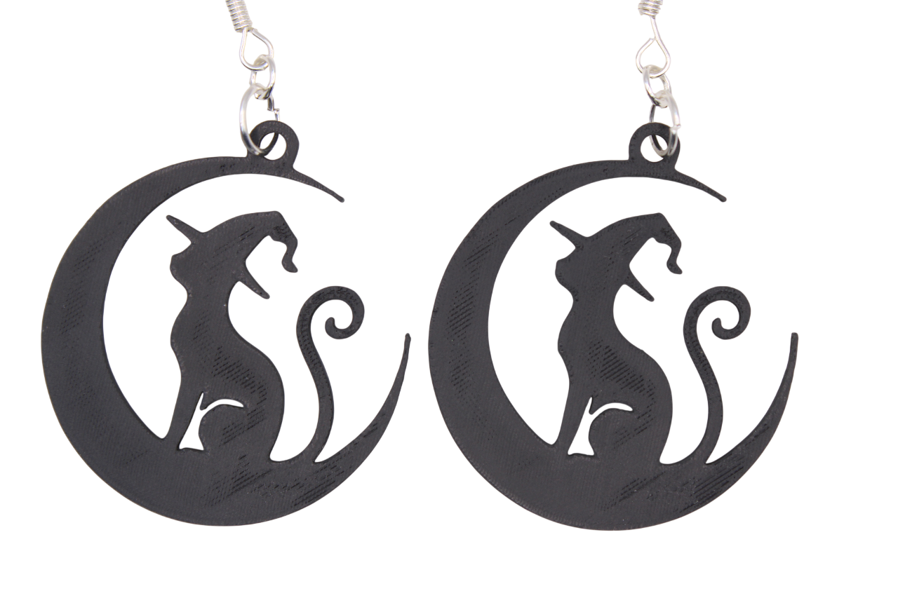 Cats, Owls and a Wolf Earrings