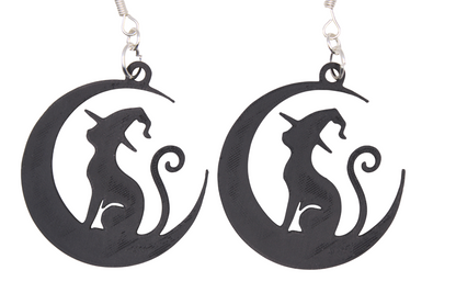 Cats, Owls and a Wolf Earrings
