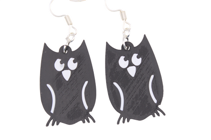 Celestial Creatures Earrings - Cats, Owls, and Moons