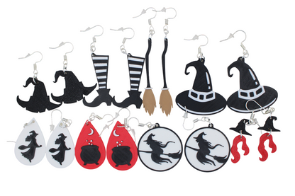 Witch and Cauldron Earrings