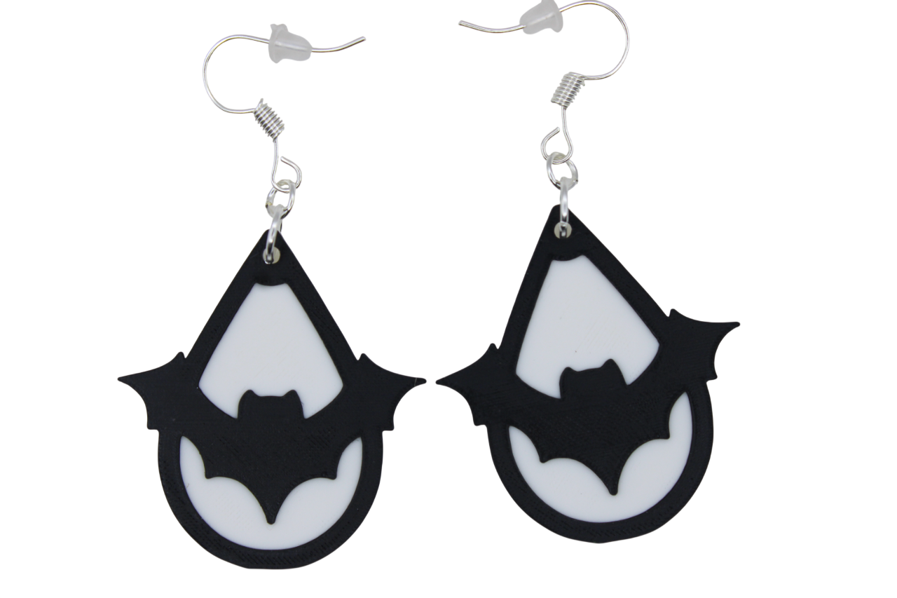Bat Teardrop Earrings