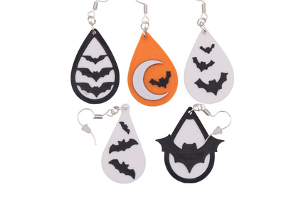Bat Teardrop Earrings